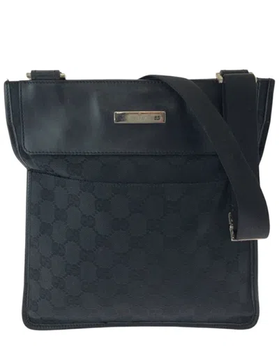 Gucci Gg Canvas Shoulder Bag Pochette (authentic Pre-loved) In Black