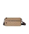 Gucci Gg Canvas Small Cylinder Bag In Nude
