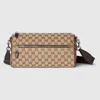Gucci Gg Canvas Small Cylinder Bag In Nude
