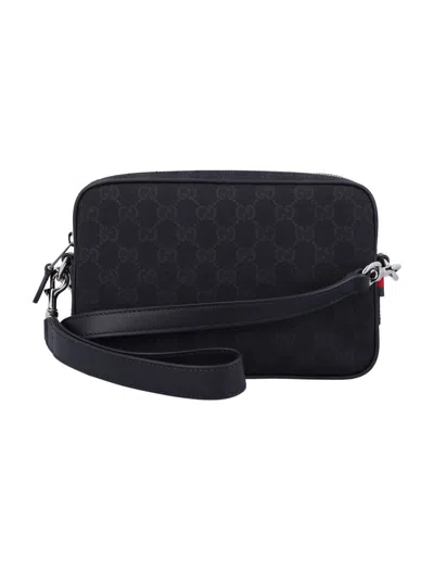 Gucci Gg Canvas Small Crossbody Bag In Black