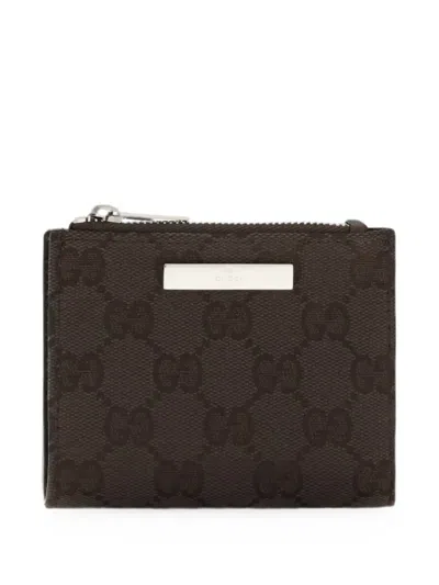 Gucci Gg Canvas Small Wallet In Brown