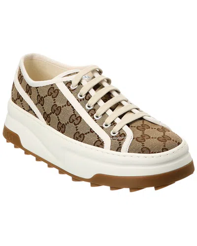 Gucci Gg Canvas Sneaker In Brown