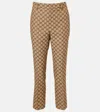 Gucci Gg Canvas Straight Pants In Neutral