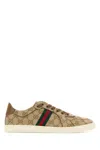 Gucci Printed Gg Canvas Stretch Sneaker In Brown