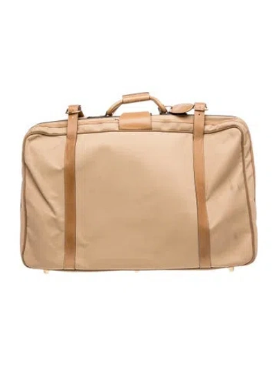 Pre-owned Gucci Gg Canvas Suitcase In Neutral