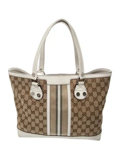 Pre-owned Gucci Gg Canvas Sunset In Neutral