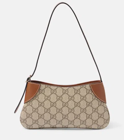 Gucci Gg Canvas Super Mini Shoulder Bag In Beige