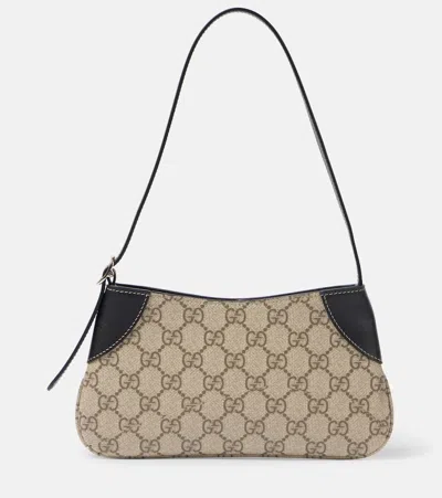Gucci Gg Canvas Super Mini Shoulder Bag In Beige