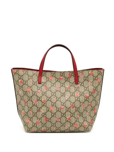 Pre-owned Gucci Gg Canvas Tote Abg In Neutral