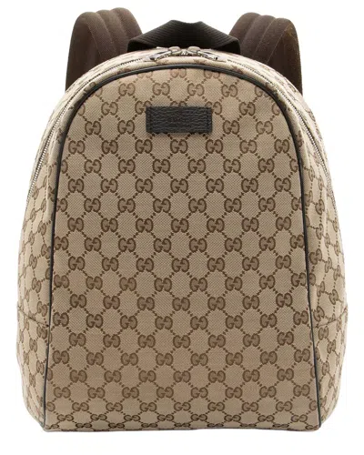 Pre-owned Gucci Gg Canvas Travel Backpack (authentic Pre-loved)
