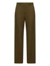 Gucci Gg Canvas Trousers In Green