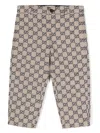 Gucci Gg Canvas Trousers In Neutrals