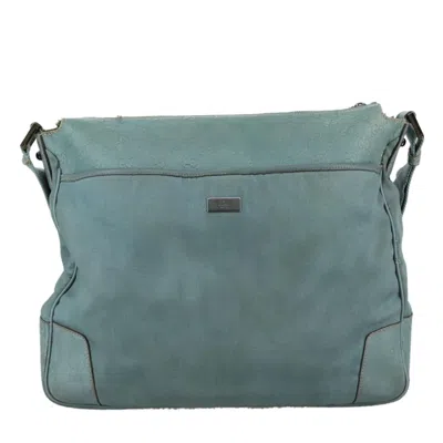 Pre-owned Gucci Gg Canvas Turquoise Canvas Shoulder Bag ()