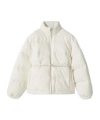 Gucci Gg Canvas Velvet Pilot Jacket In White
