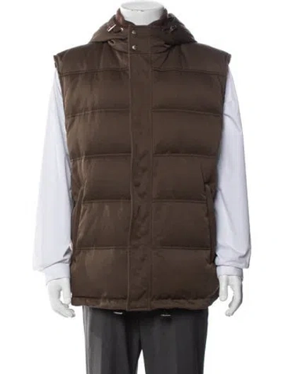 Pre-owned Gucci Gg Canvas Vest In Brown