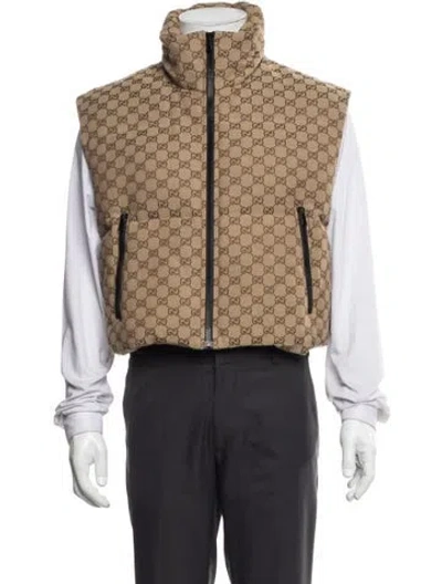 Pre-owned Gucci Gg Canvas Vest In Neutral