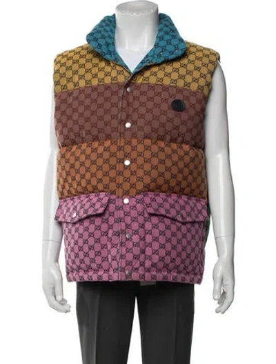 Pre-owned Gucci Gg Canvas Vest In Pink