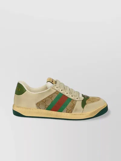 Gucci Gg Canvas Vintage Sneakers In Neutral