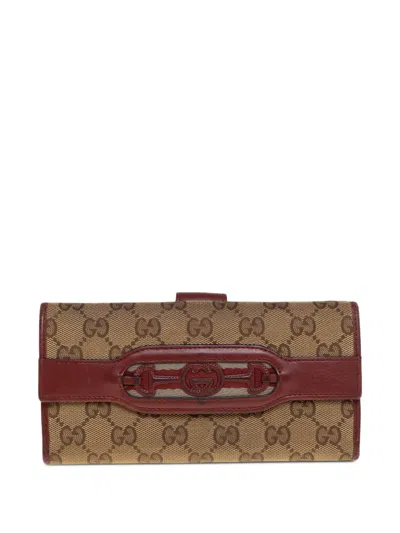 Pre-owned Gucci Gg Canvas Wallet