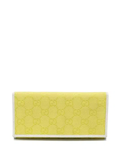 Pre-owned Gucci Gg Canvas Wallet