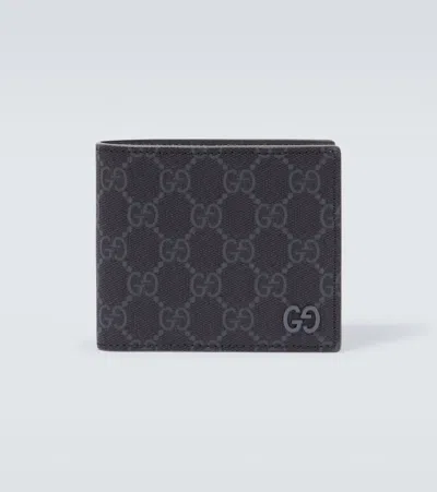 Gucci Gg Canvas Wallet In Black