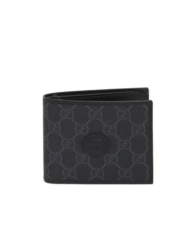 Gucci Gg Canvas Wallet In Black