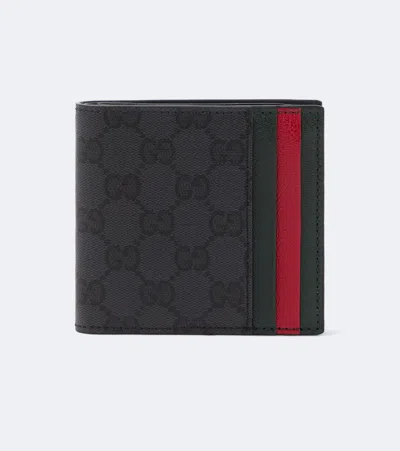 Gucci Gg Canvas Wallet In Grey