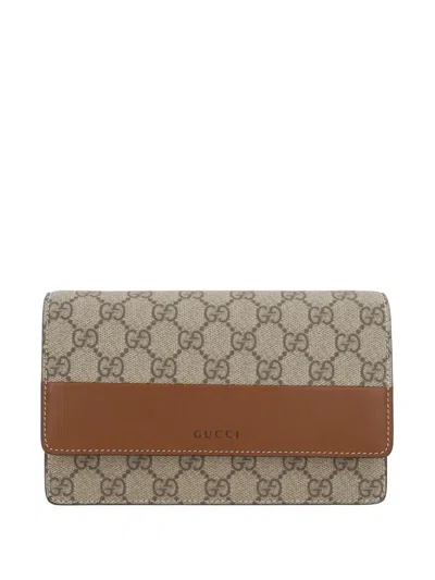 Gucci Gg-canvas Wallet In Burgundy