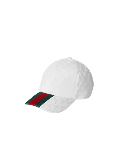 Gucci Web Stripe Gg Canvas Baseball Cap In Neutral