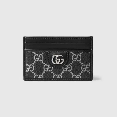 Gucci Double G Card Case In Black