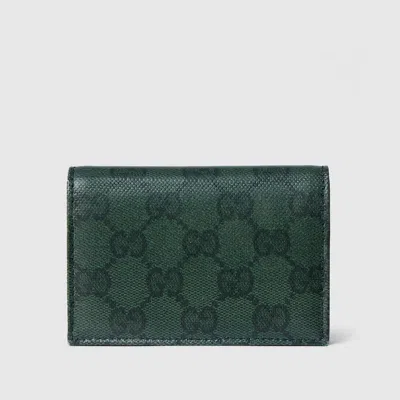 Gucci Gg Card Case In Green