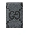 Gucci Gg Card Holder In Gray