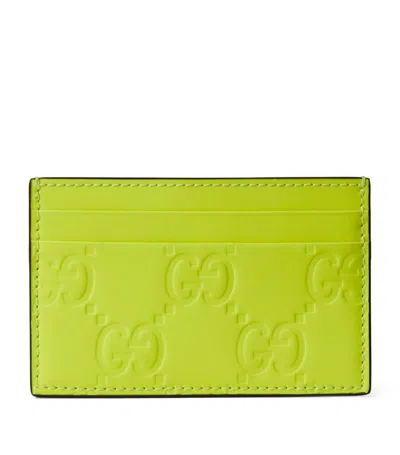 Gucci Gg Card Holder In Yellow