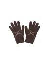 Gucci 'gg' Cashmere Gloves In Brown