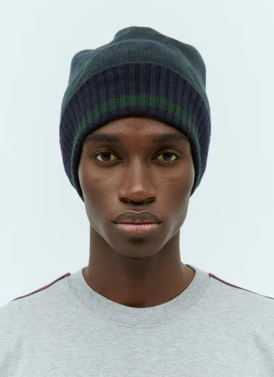 Gucci Gg Cashmere Jacquard Beanie Hat In Red