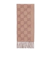 Gucci Gg Cashmere Shawl In Nude