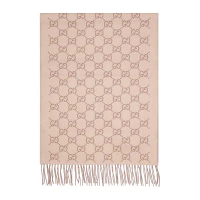 Gucci Gg Cashmere Scarf Women In Multi