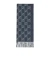 Gucci Gg Cashmere Shawl In Black