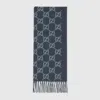 Gucci Gg Cashmere Shawl In Black
