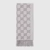 Gucci Gg Cashmere Shawl In Grey