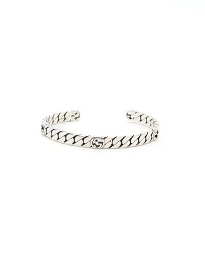 Gucci Gg Chain Cuff In Metallic