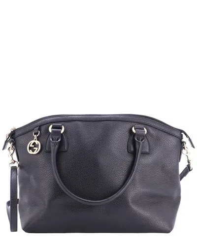 Gucci Gg Charm Convertible Dome Satchel Medium (authentic Pre-loved)