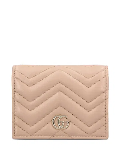 Gucci Gg Charme Mini Pink Lamb Leather Wallet