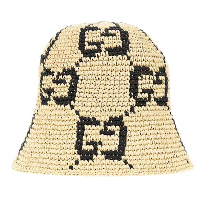 Gucci Gg Cloche Hat In Sand