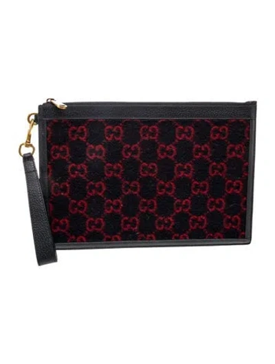 Pre-owned Gucci Gg Clutch In Blue