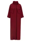 Gucci Rosso Ancora Coat In Red