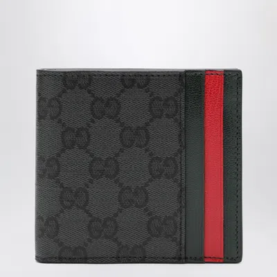 Gucci Gg Coated Canvas Mini Bi-fold Wallet In Black