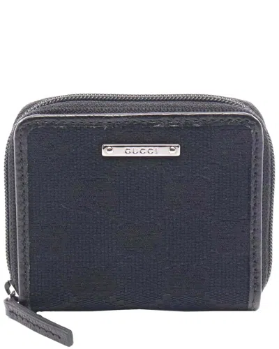 Gucci Gg Coin Case Wallet (authentic Pre-loved) In Black