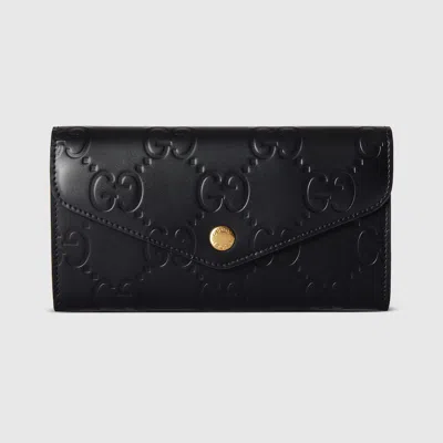 Gucci Gg Continental Wallet In Black