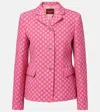 Gucci Gg Cotton-blend Bouclé Jacket In Pink